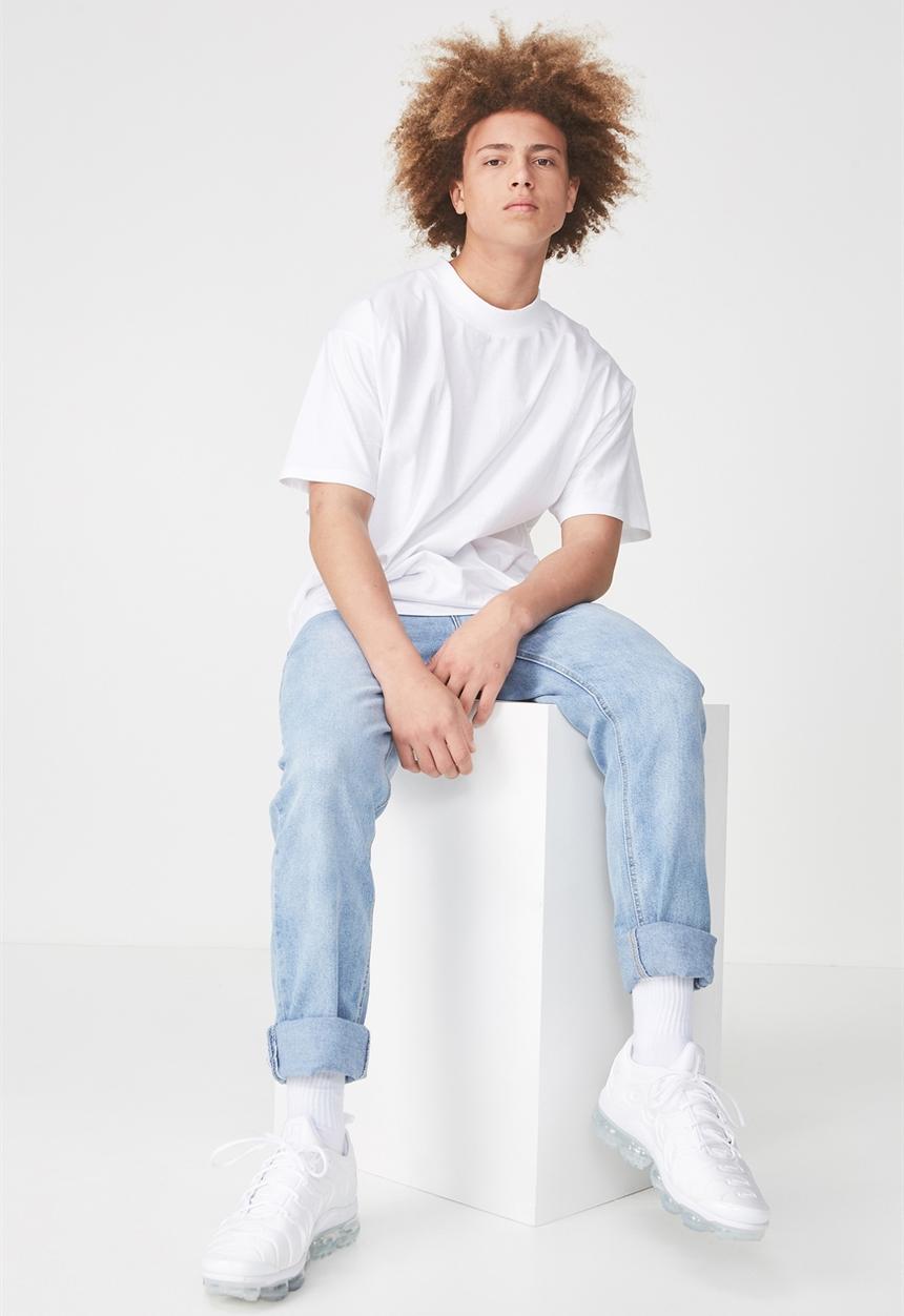 Factorie - Short sleeve stand T-shirt - white