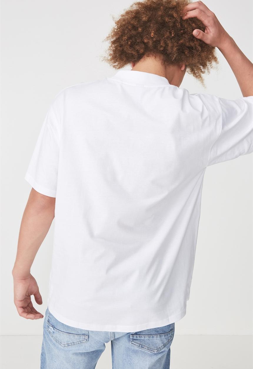 Factorie - Short sleeve stand T-shirt - white