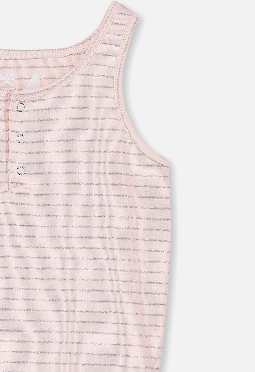 Cotton On - Tilley tank - pink & silver