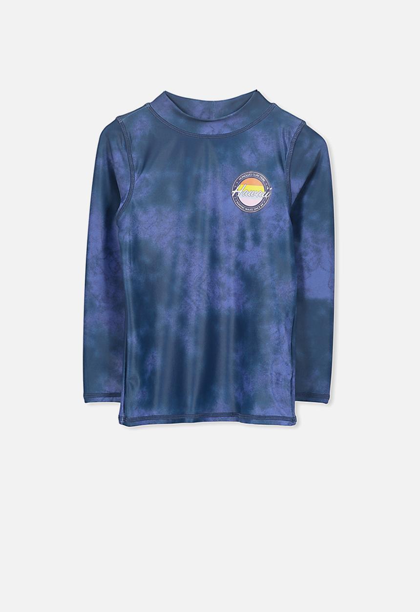 Cotton On - Fraser ls rash vest - blue 