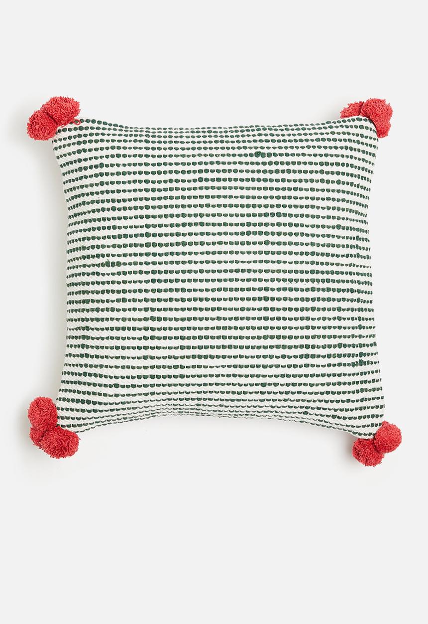 Sixth Floor - Adelaide cushion cover - green & red