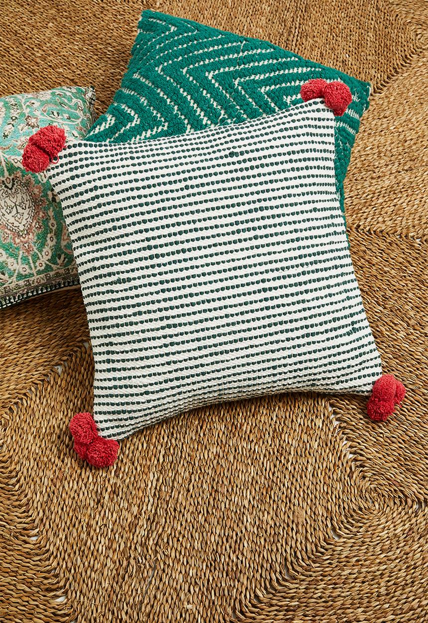 Sixth Floor - Adelaide cushion cover - green & red