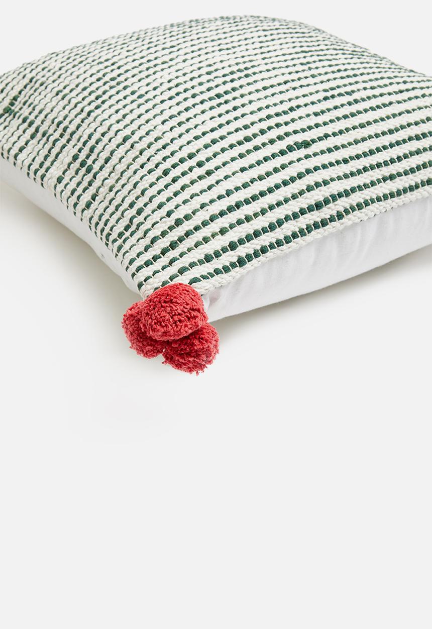 Sixth Floor - Adelaide cushion cover - green & red