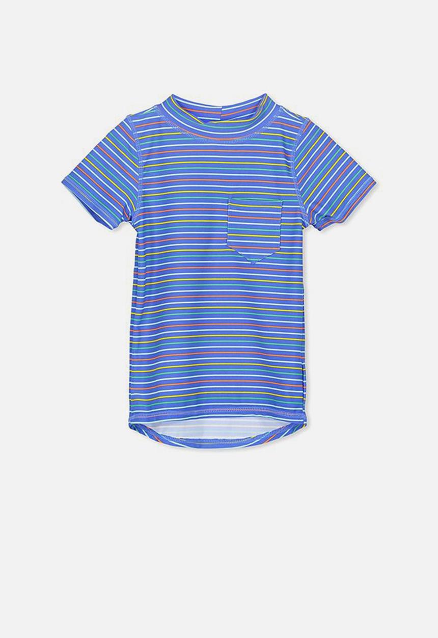 Cotton On - Finley ss rash vest - blue
