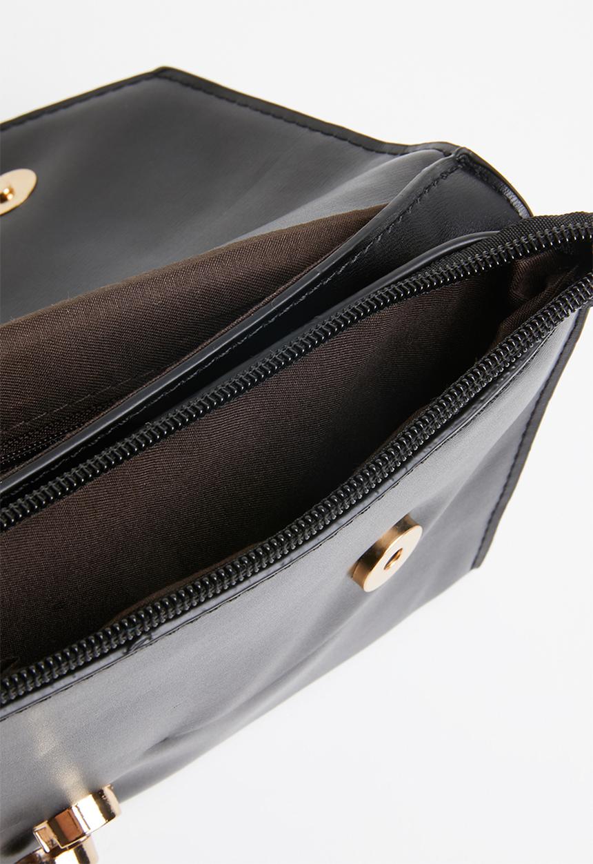 Superbalist - Toni buckle clutch - green & black