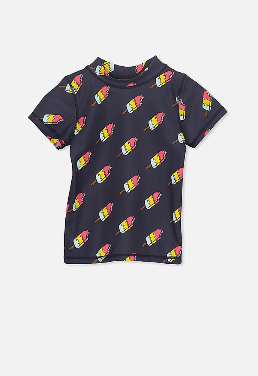 Cotton On - Finley ss rash vest - navy 