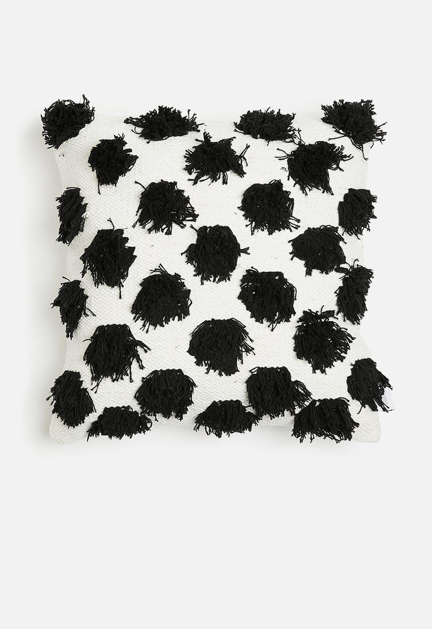 Sixth Floor - Poppy cushion cover - black & white