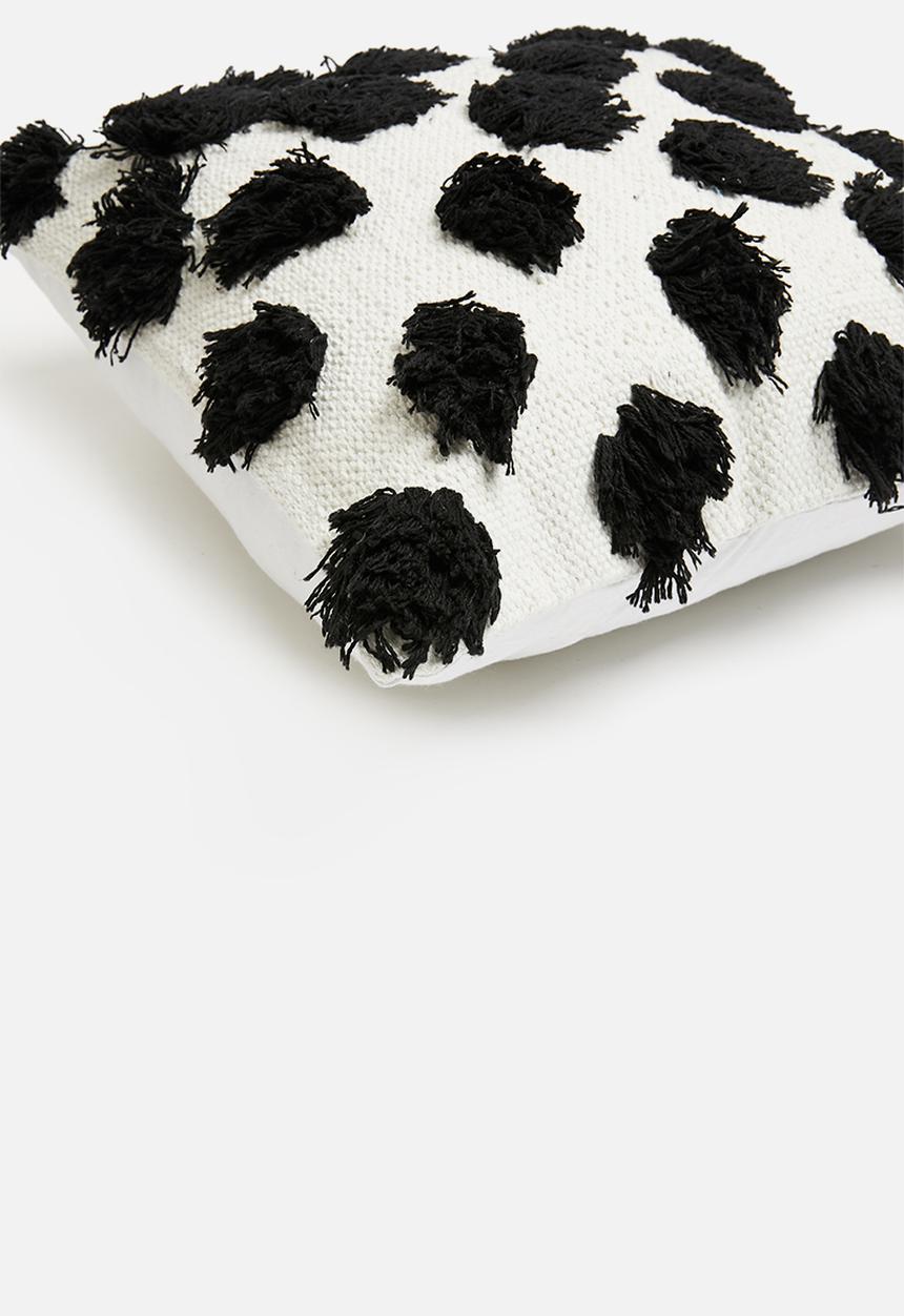 Sixth Floor - Poppy cushion cover - black & white