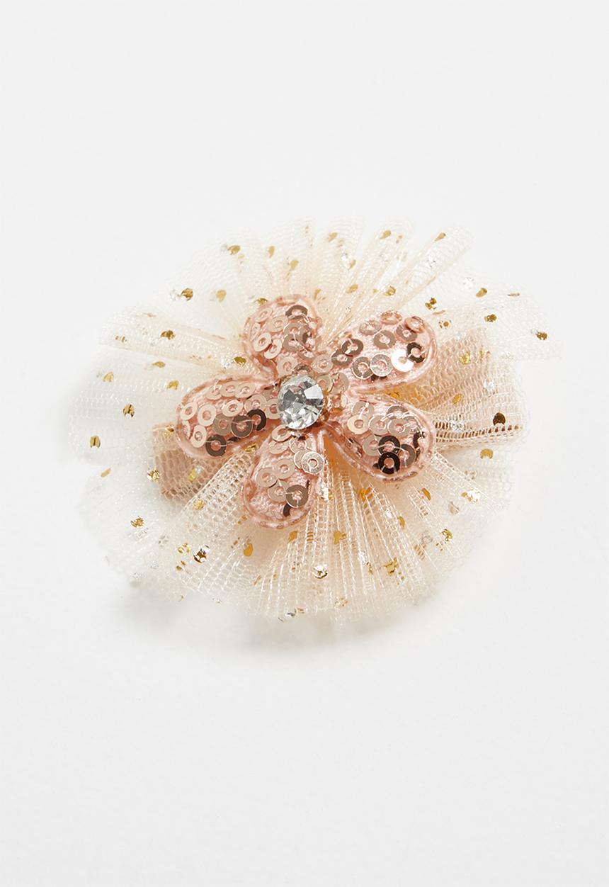 Pop Candy - Flower detailed hair clip - gold