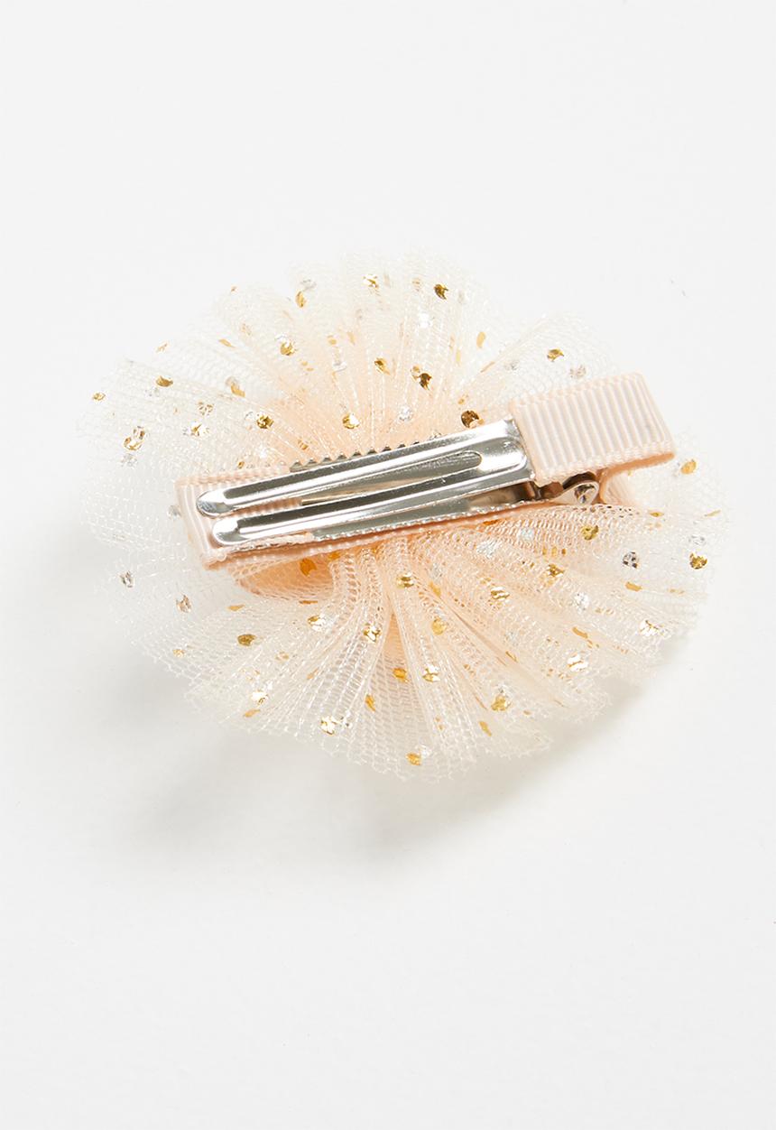 Pop Candy - Flower detailed hair clip - gold