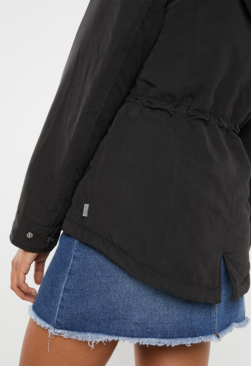 ONLY - Lucca parka jacket - black