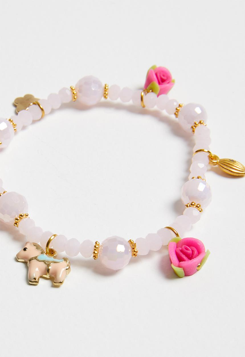 Pop Candy - Bead detailed bracelet - light pink