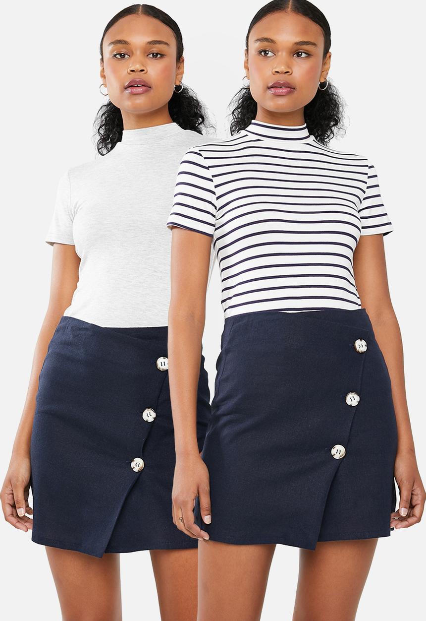 Superbalist - 2 pack turtleneck fitted tee - Multi