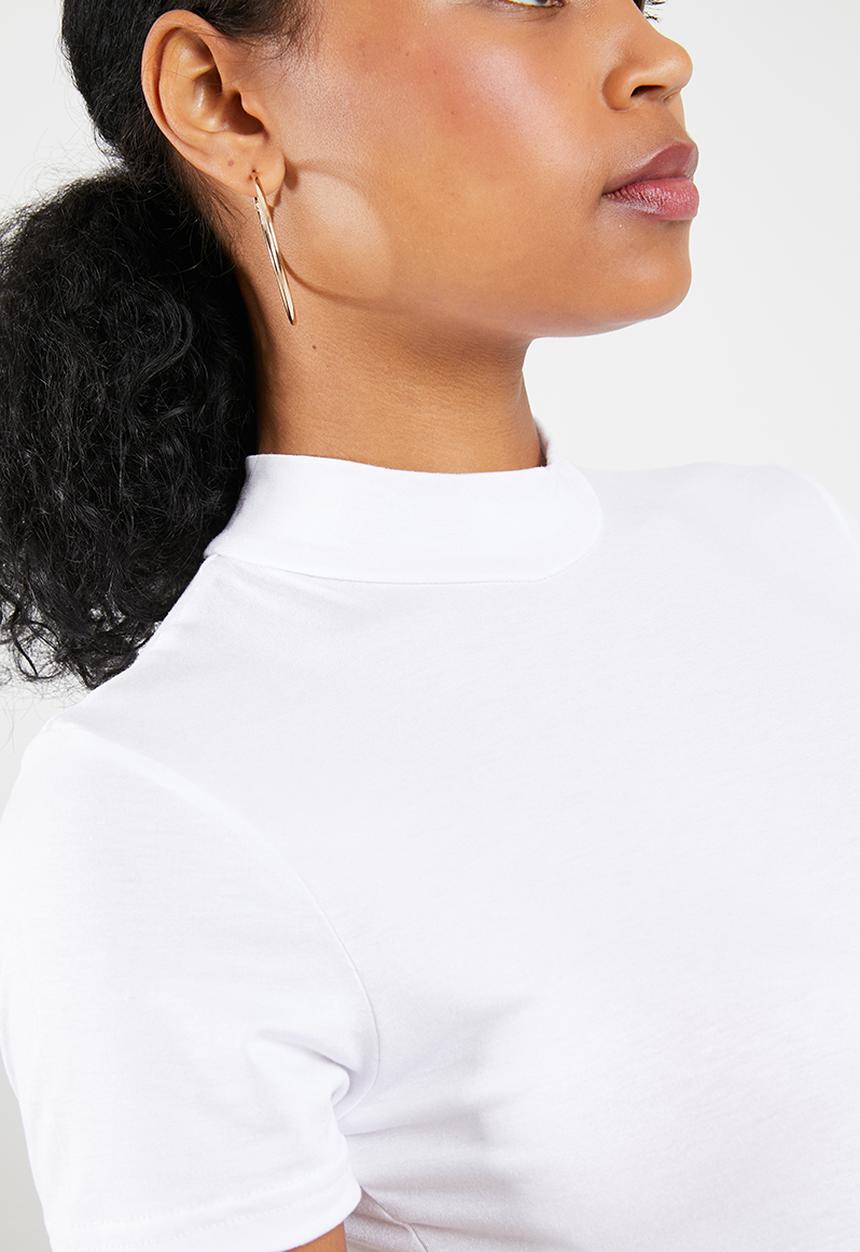 Superbalist - 2 pack turtleneck fitted tee - black and white