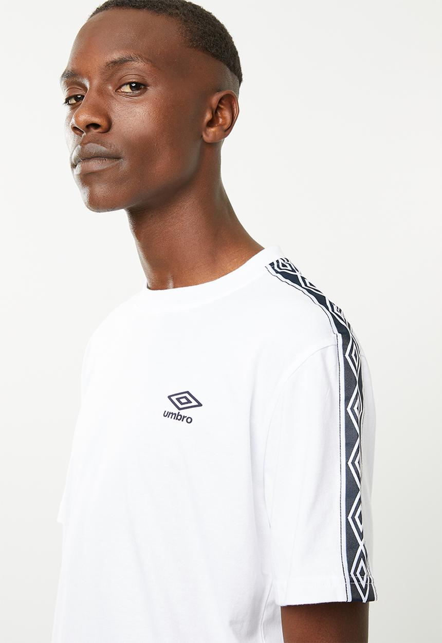Umbro - Retro taped tee - white