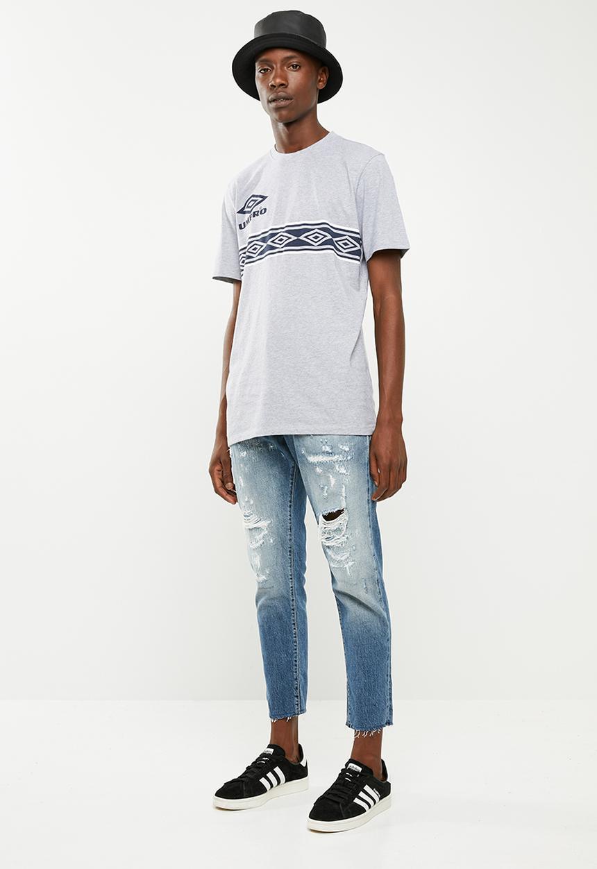 Jack & Jones - Frank leen cut off jeans - blue 