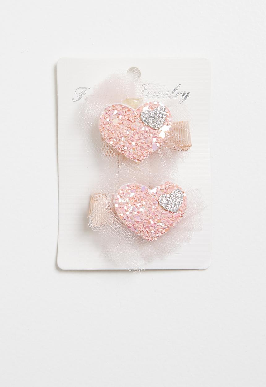 Pop Candy - Heart detailed hairclip - pink 