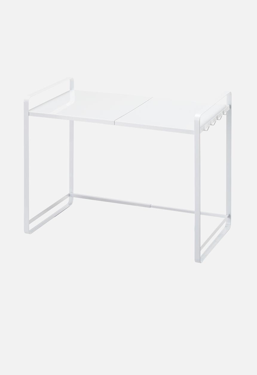 Yamazaki - Tower expandable kitchen counter organizer - white