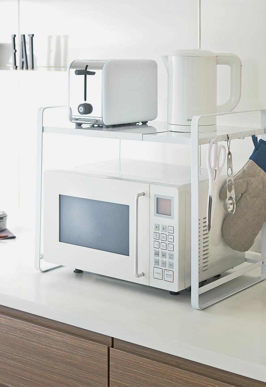 Yamazaki - Tower expandable kitchen counter organizer - white