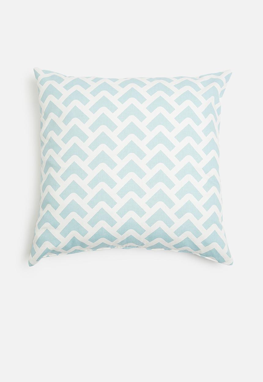 Sixth Floor - Arrow cushion cover - blue
