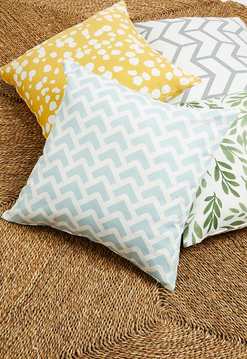 Sixth Floor - Arrow cushion cover - blue