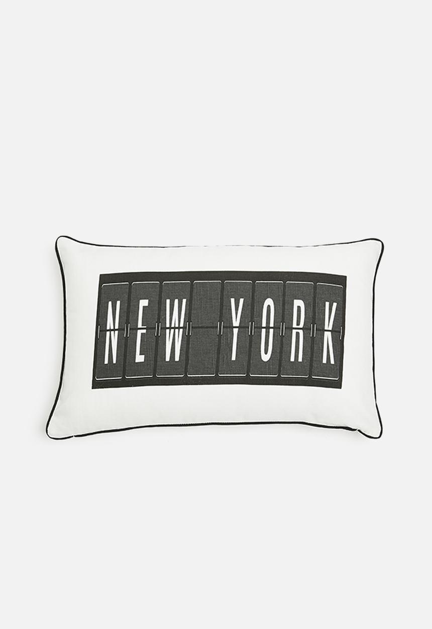 Sixth Floor - New York cushion cover - black & white