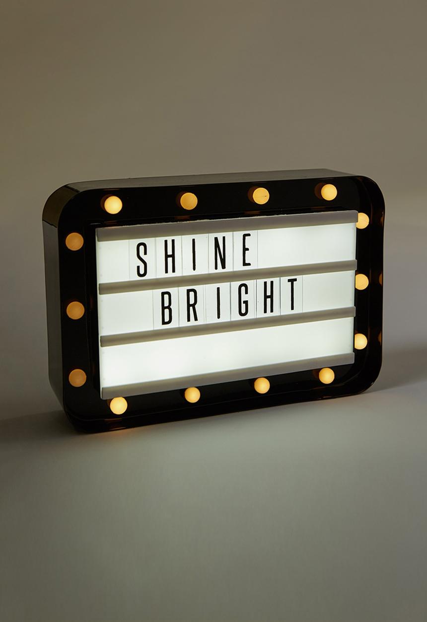 Marquee light box - black