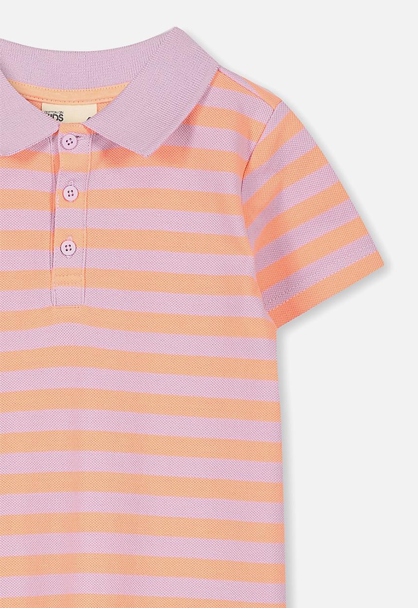 Cotton On - Blaire polo dress - purple & orange 