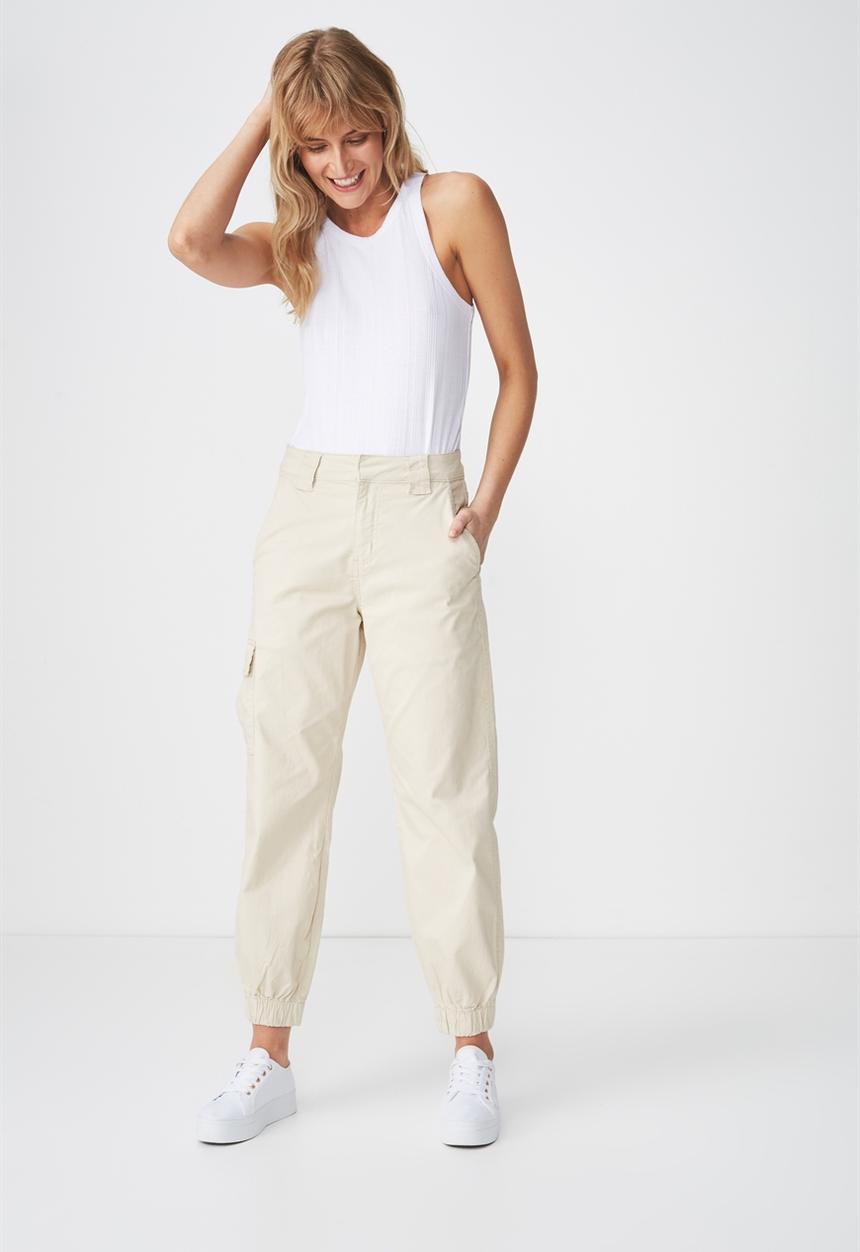 Cotton On - Brit high crew top - white