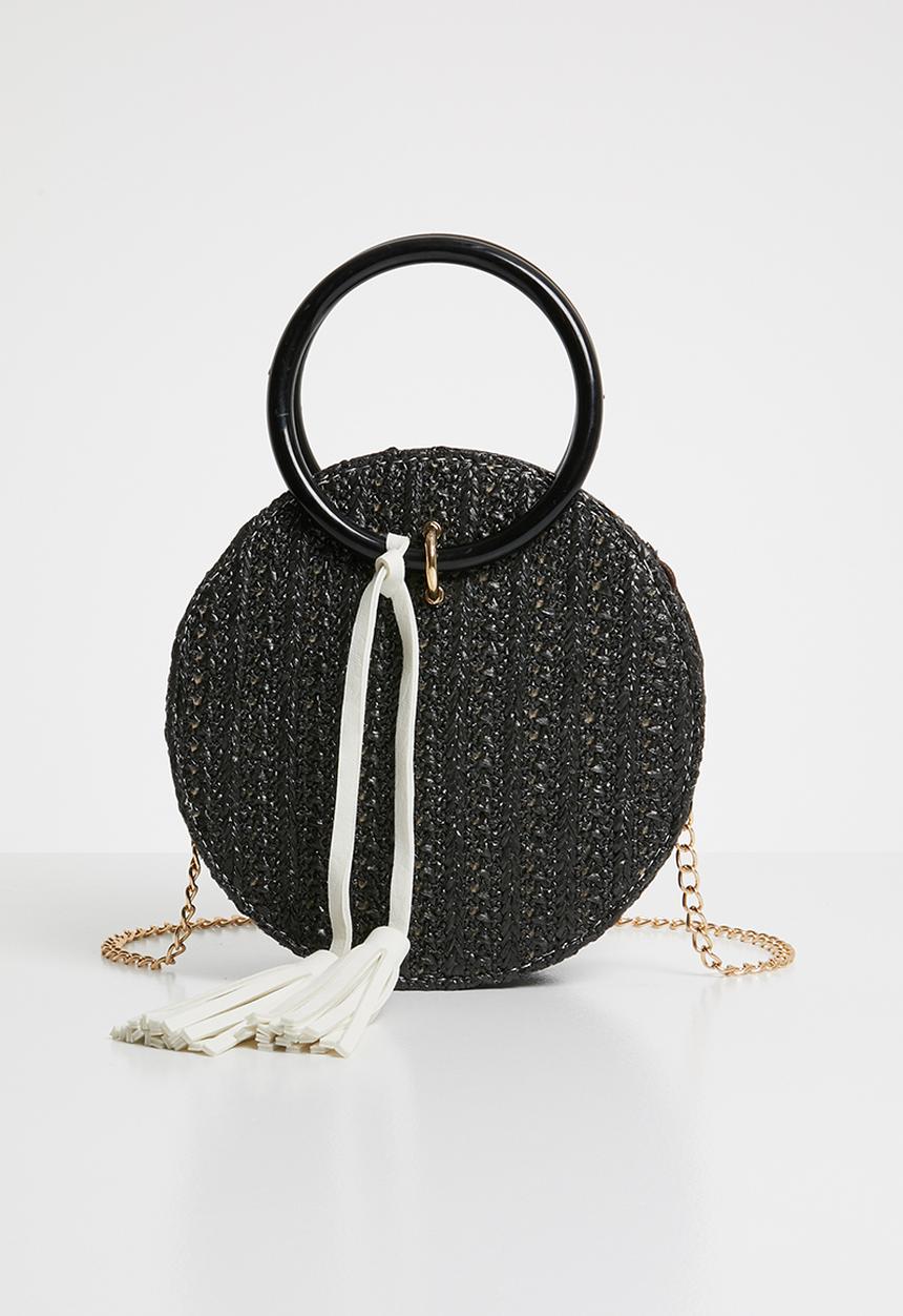 Superbalist - Round basket bag - black