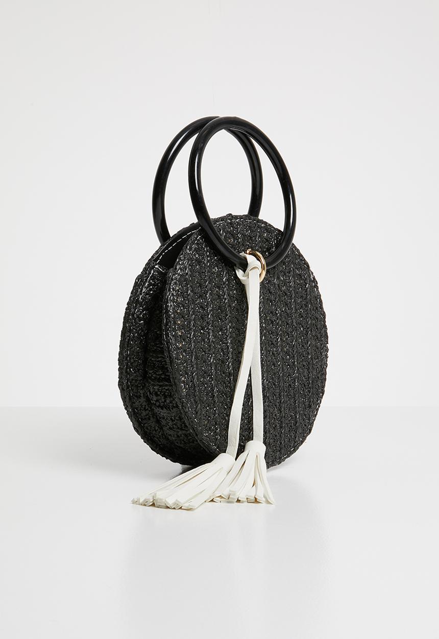 Superbalist - Round basket bag - black