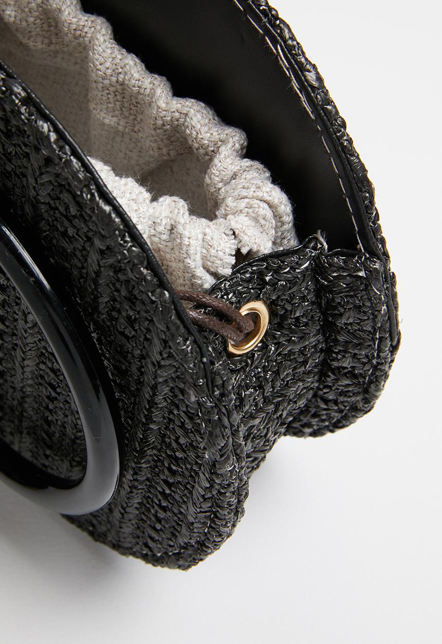 Superbalist - Round basket bag - black