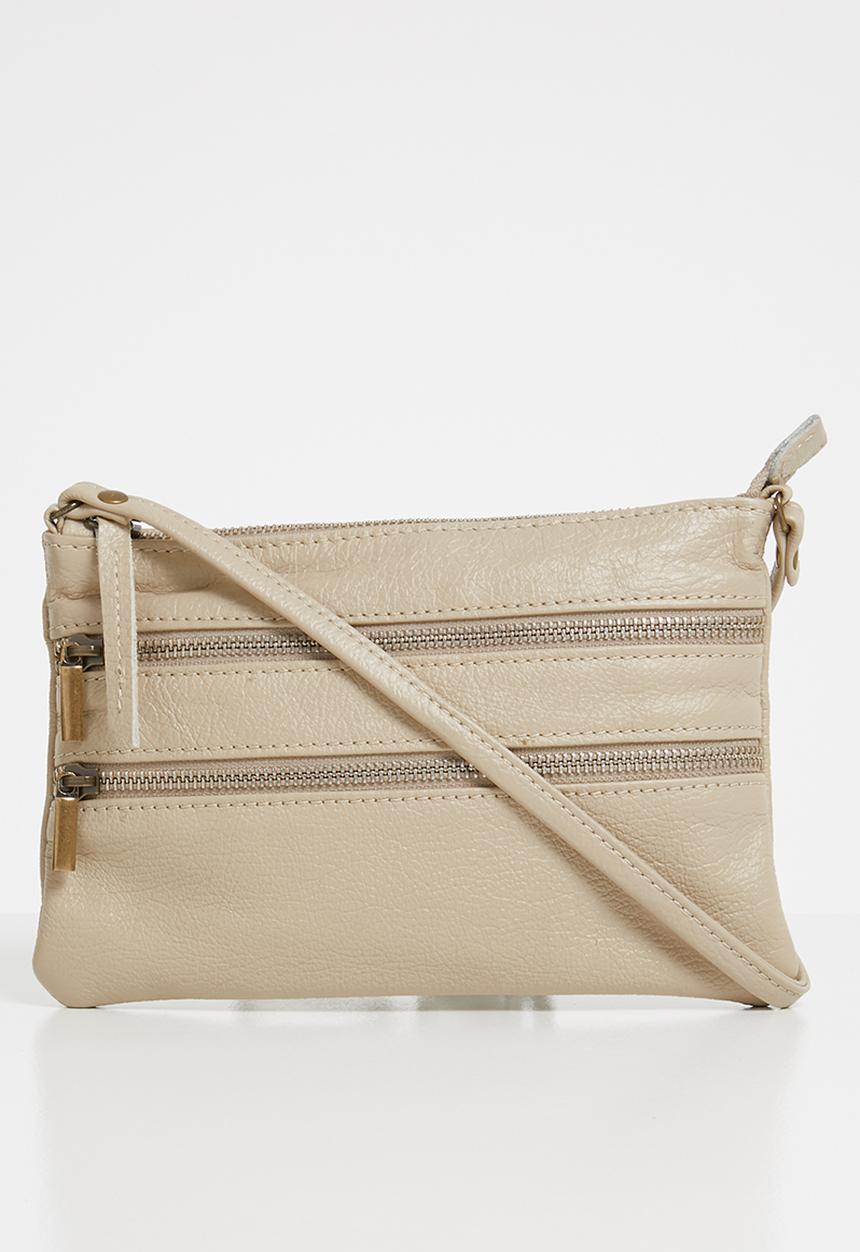 Superbalist - Leather crossbody bag - bone