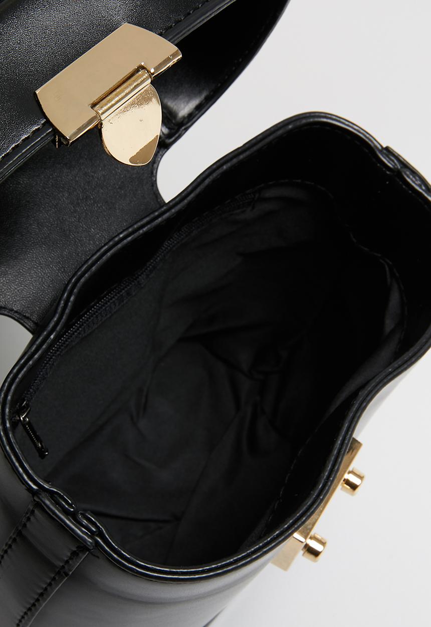Superbalist - Bucket faux leather bag - black