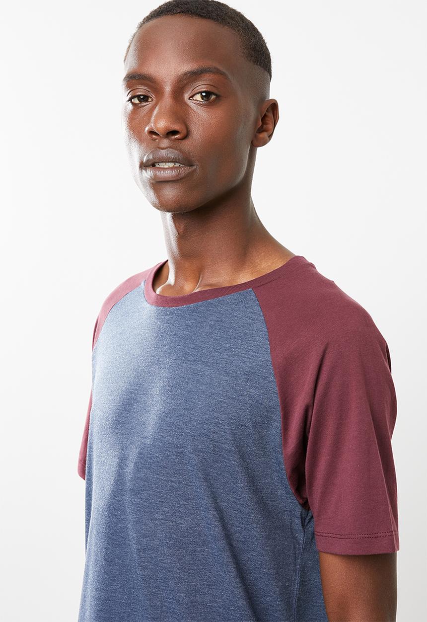 Superbalist - Raglan curved hem tee - mutli
