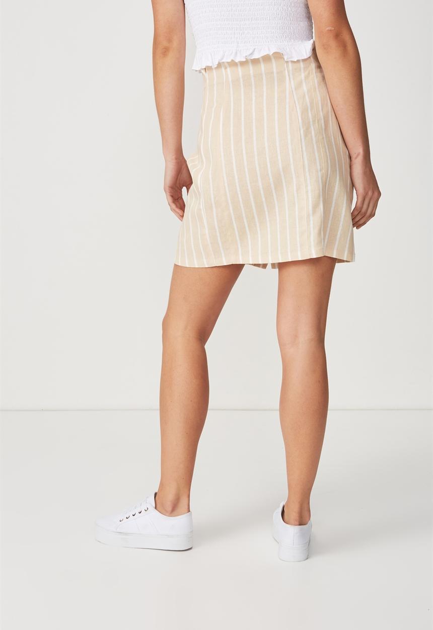 Cotton On - Woven halle mini skirt - white