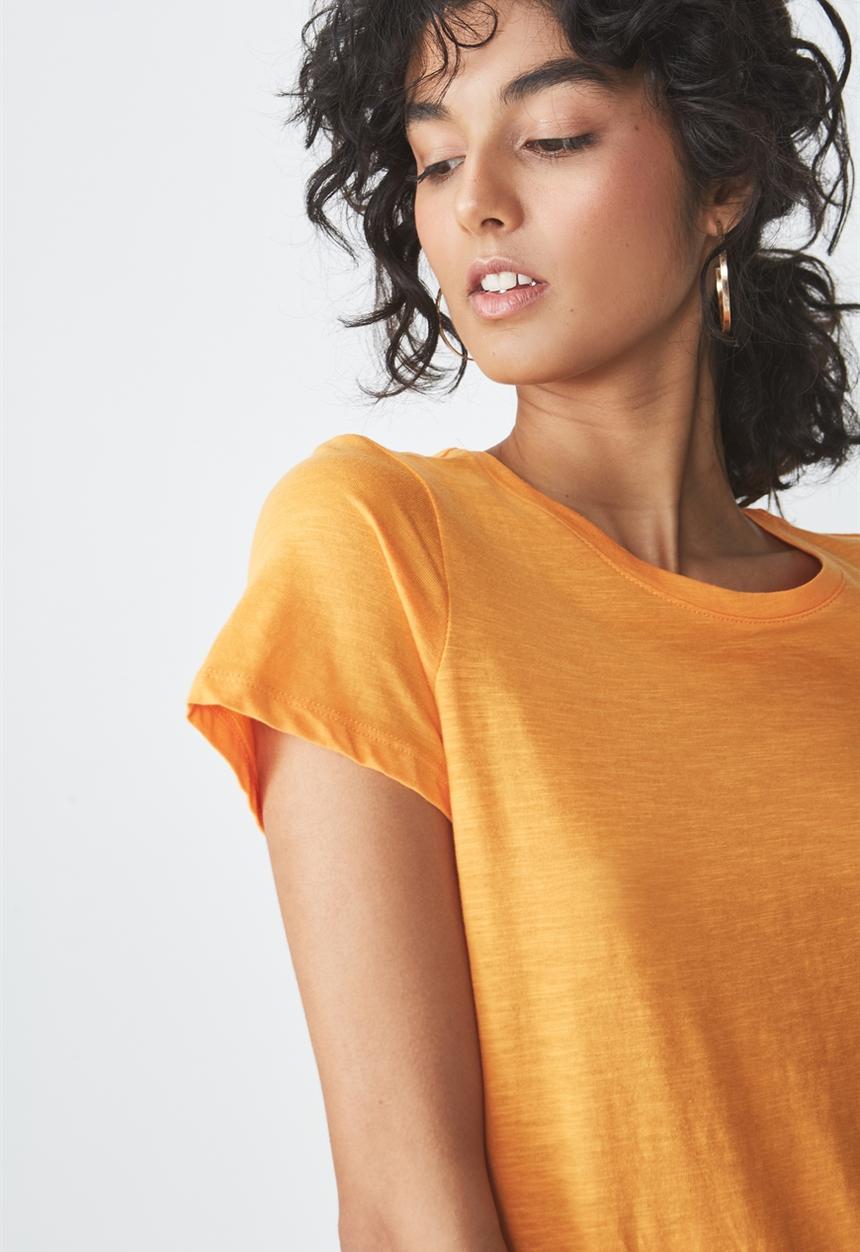 Cotton On - The crew t-shirt - orange
