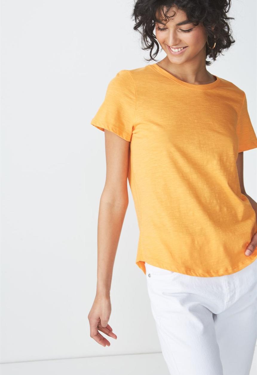 Cotton On - The crew t-shirt - orange