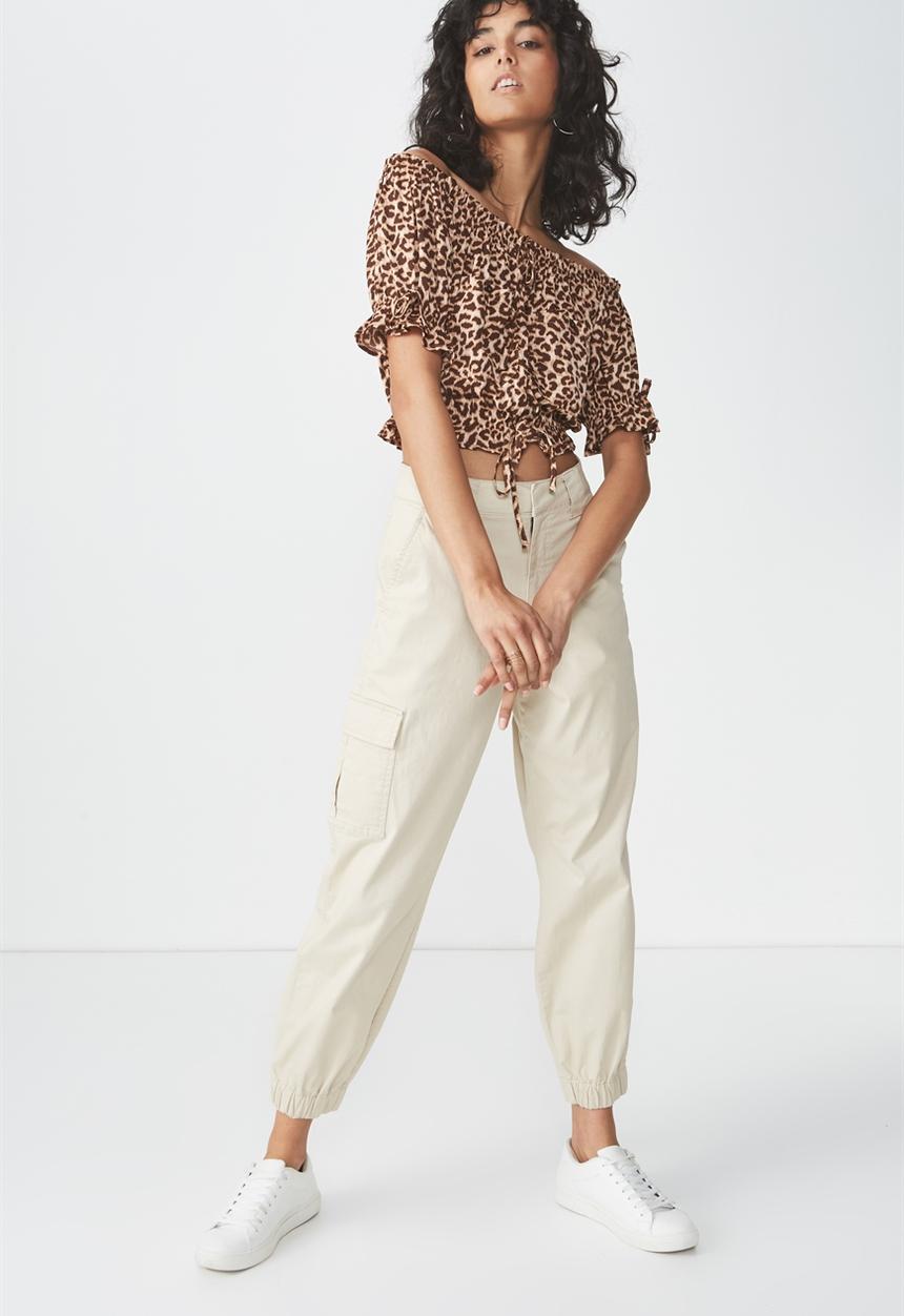 Cotton On - Melanie top - brown