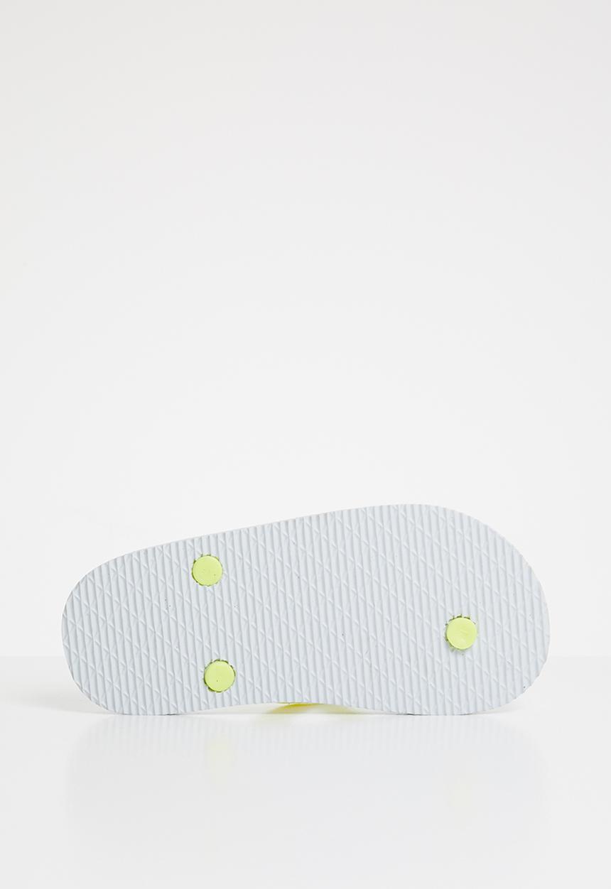 Cotton On - Printed flip flop - Yellow, Blue & Red