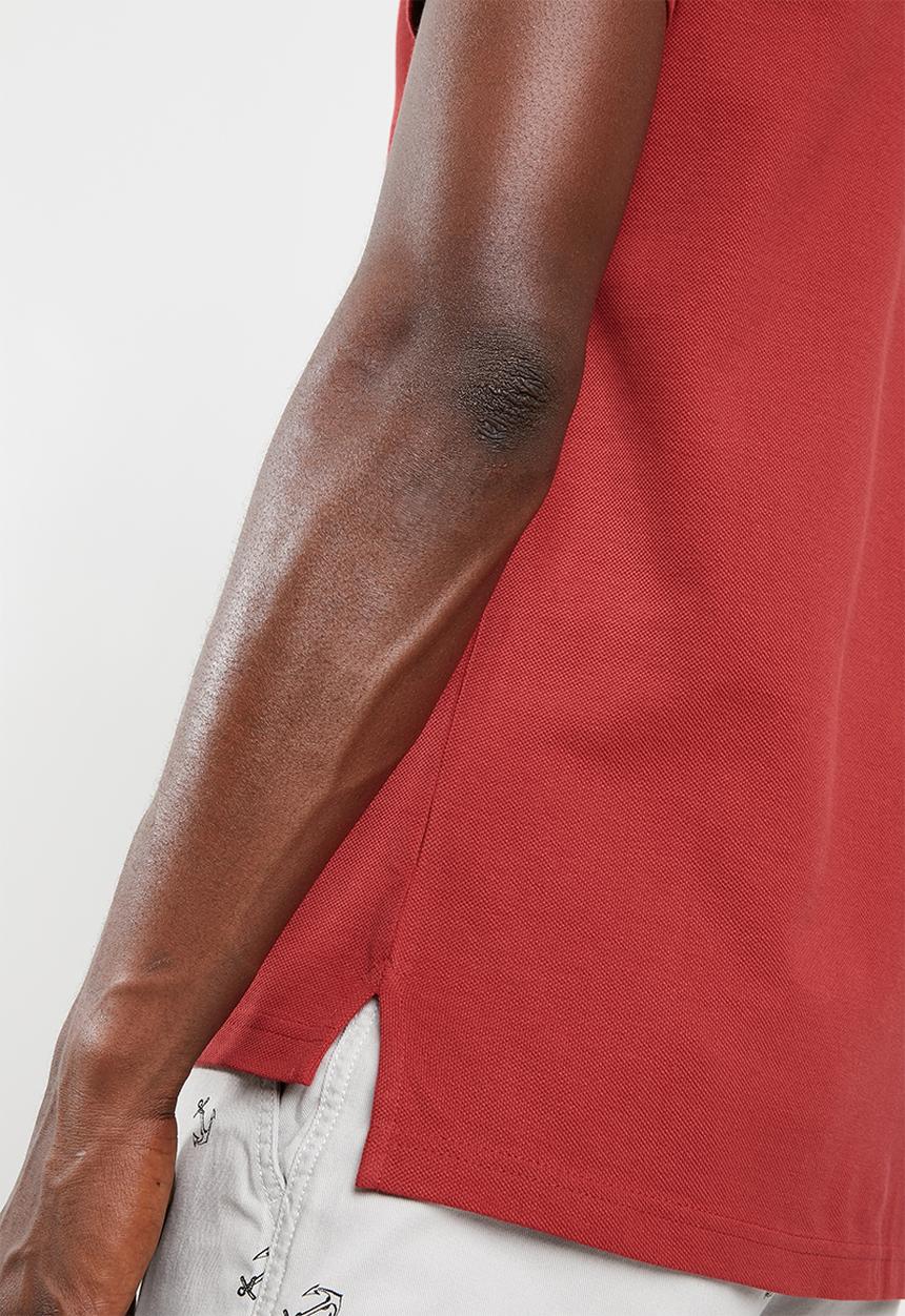 STYLE REPUBLIC - Crown piquet golfer - red