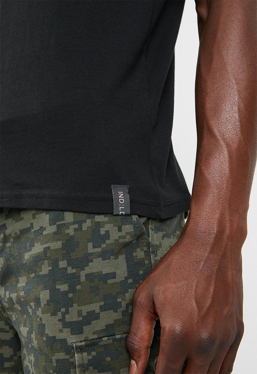 STYLE REPUBLIC - Block pique golfer - black
