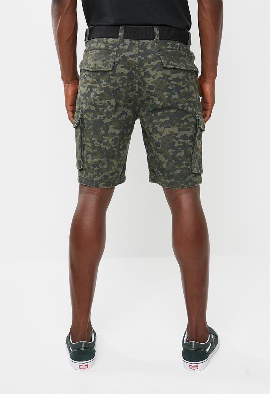 STYLE REPUBLIC - Pixel cargo shorts - khaki 