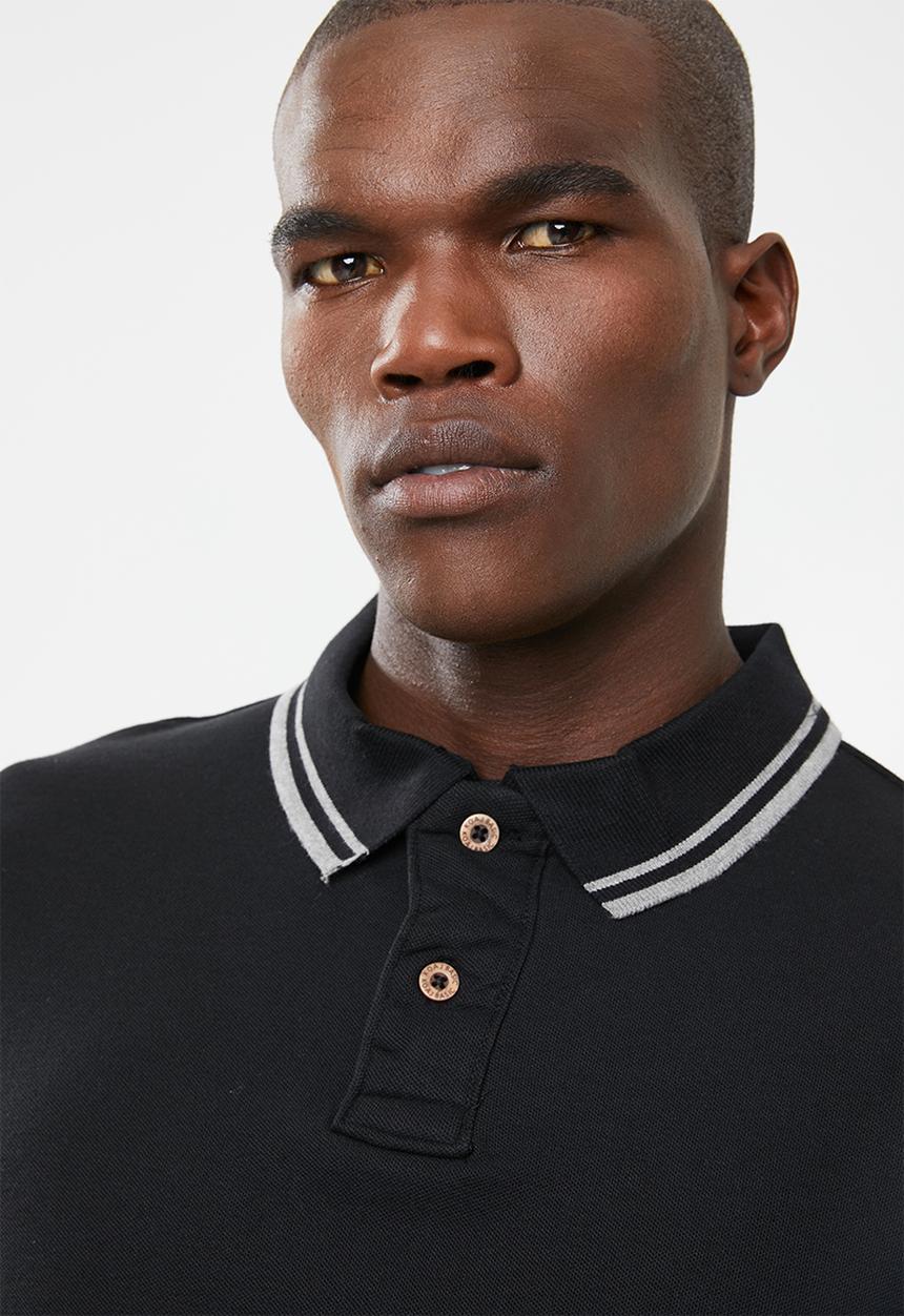 STYLE REPUBLIC - Tipped golfer - black