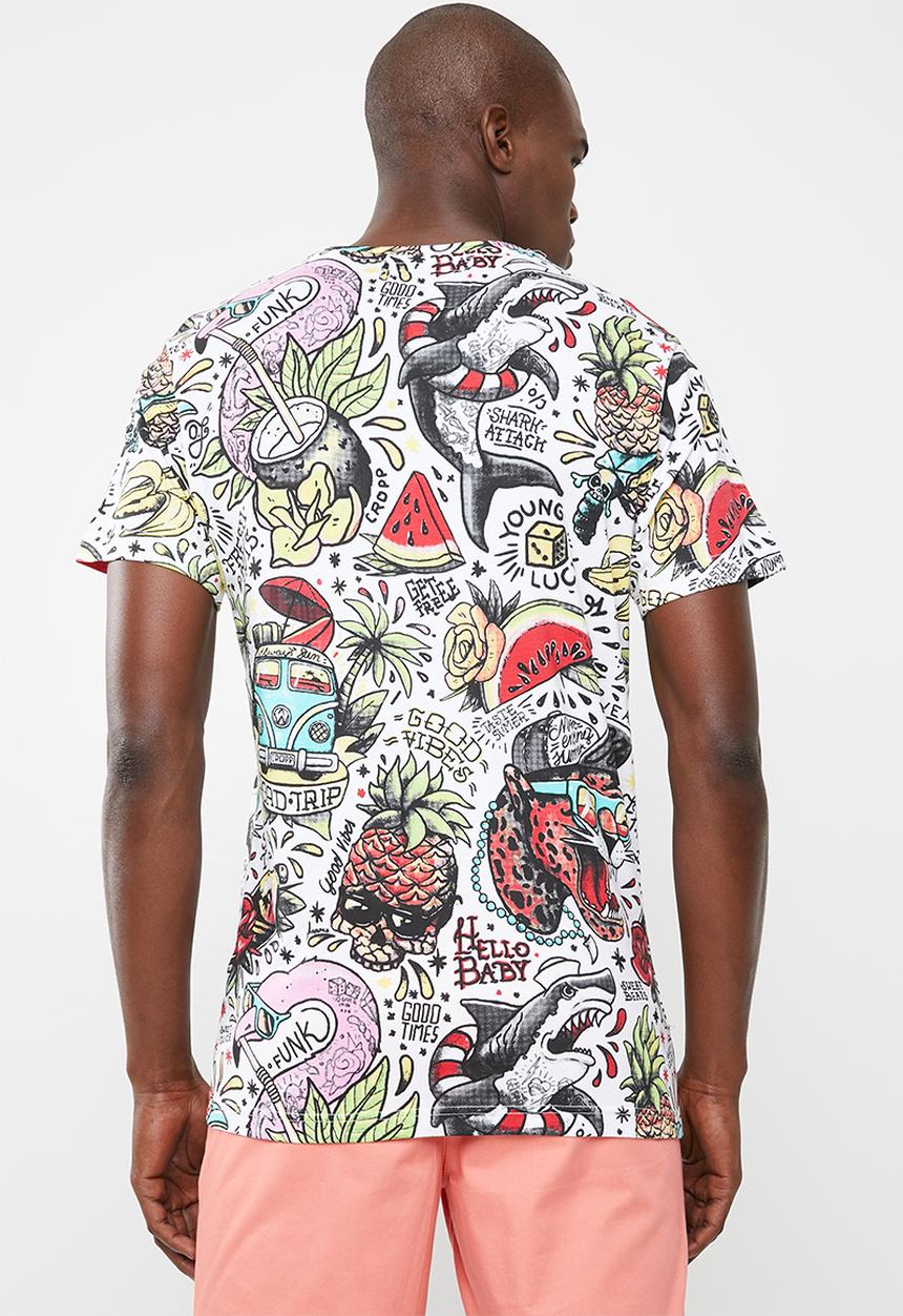 STYLE REPUBLIC - All over printed tee - multi 
