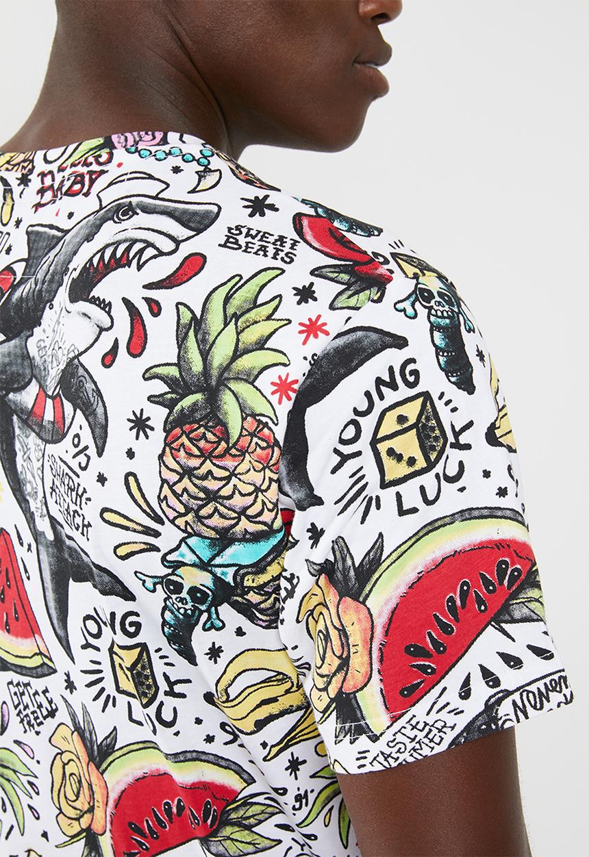 STYLE REPUBLIC - All over printed tee - multi 
