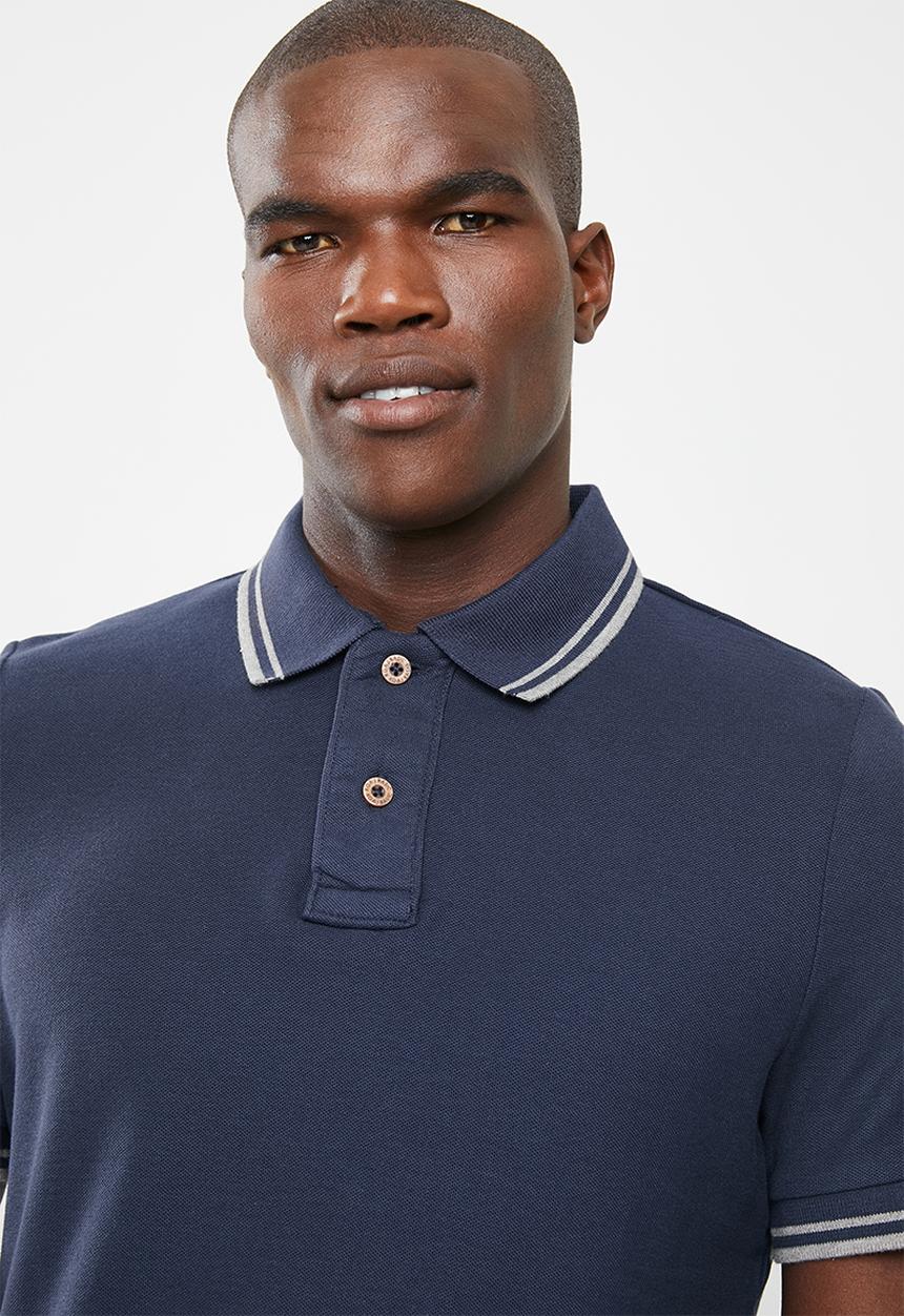 STYLE REPUBLIC - Tipped golfer - blue