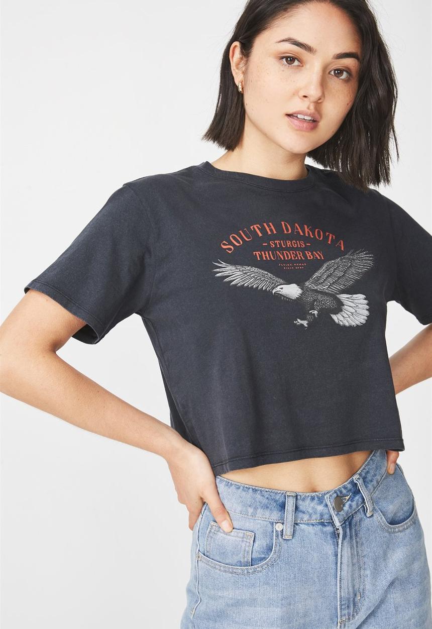 Cotton On - Tbar arizona graphic tee - black