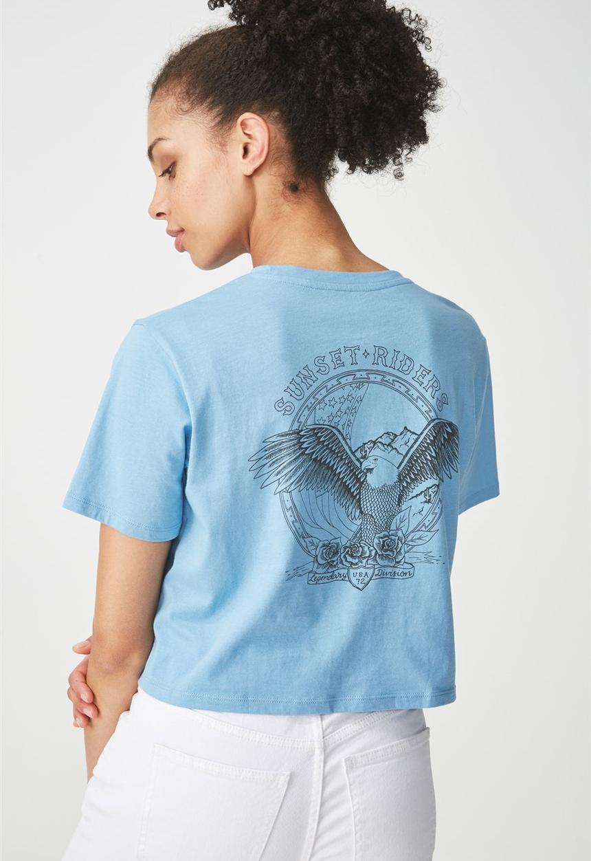 Cotton On - Tbar arizona graphic tee - blue