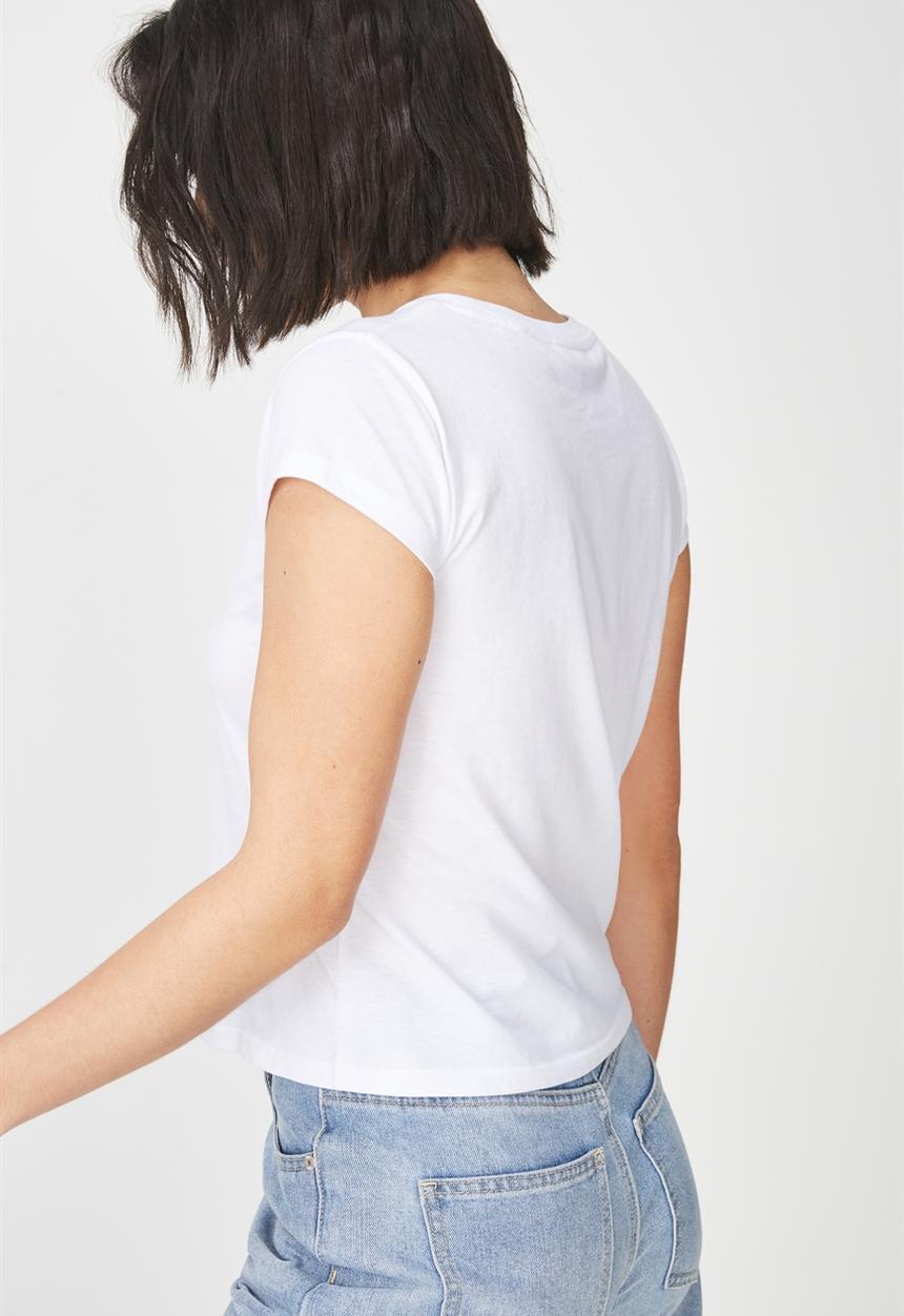 Cotton On - Tbar graphic tee - white